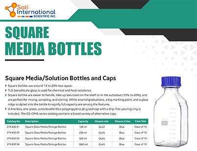 Square Media Bottels