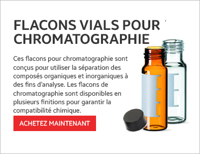 Flacons de chromatographie