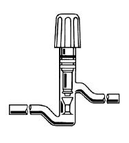 Valve, High Vacuum, Teflon® Protected, 180°