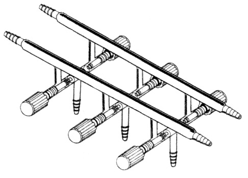 Manifold, Vacuum/Inert Gas, Double