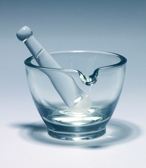 Mortar and Pestle, Glass