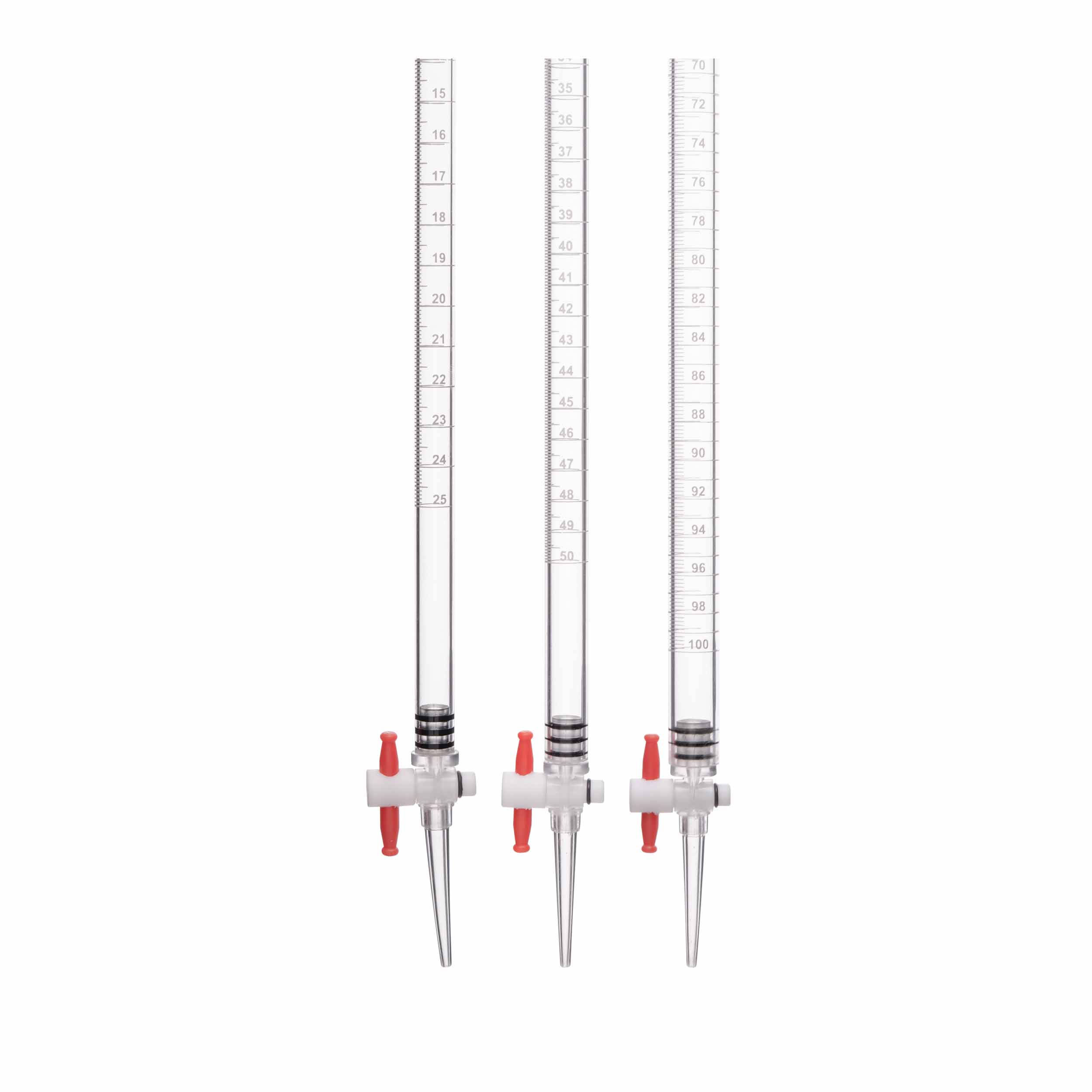 Acrylic Burette with PTFE Key Stopcock