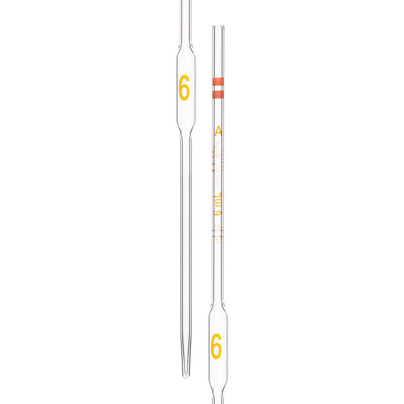 Pipette Volumetric, With Two Marks, Clear, Class A, As Per USP Standards